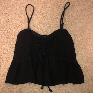 Black crop top